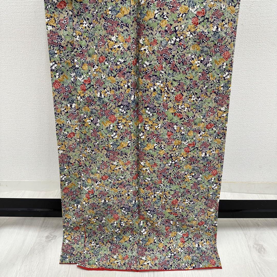 作家物 友禅 付下げ 美しい花模様 着物 正絹 一つ紋 袷 広衿 RK-4269 小紋 美しい花模様 素敵なデザイン 着物 正絹 袷 広衿 RK-5319