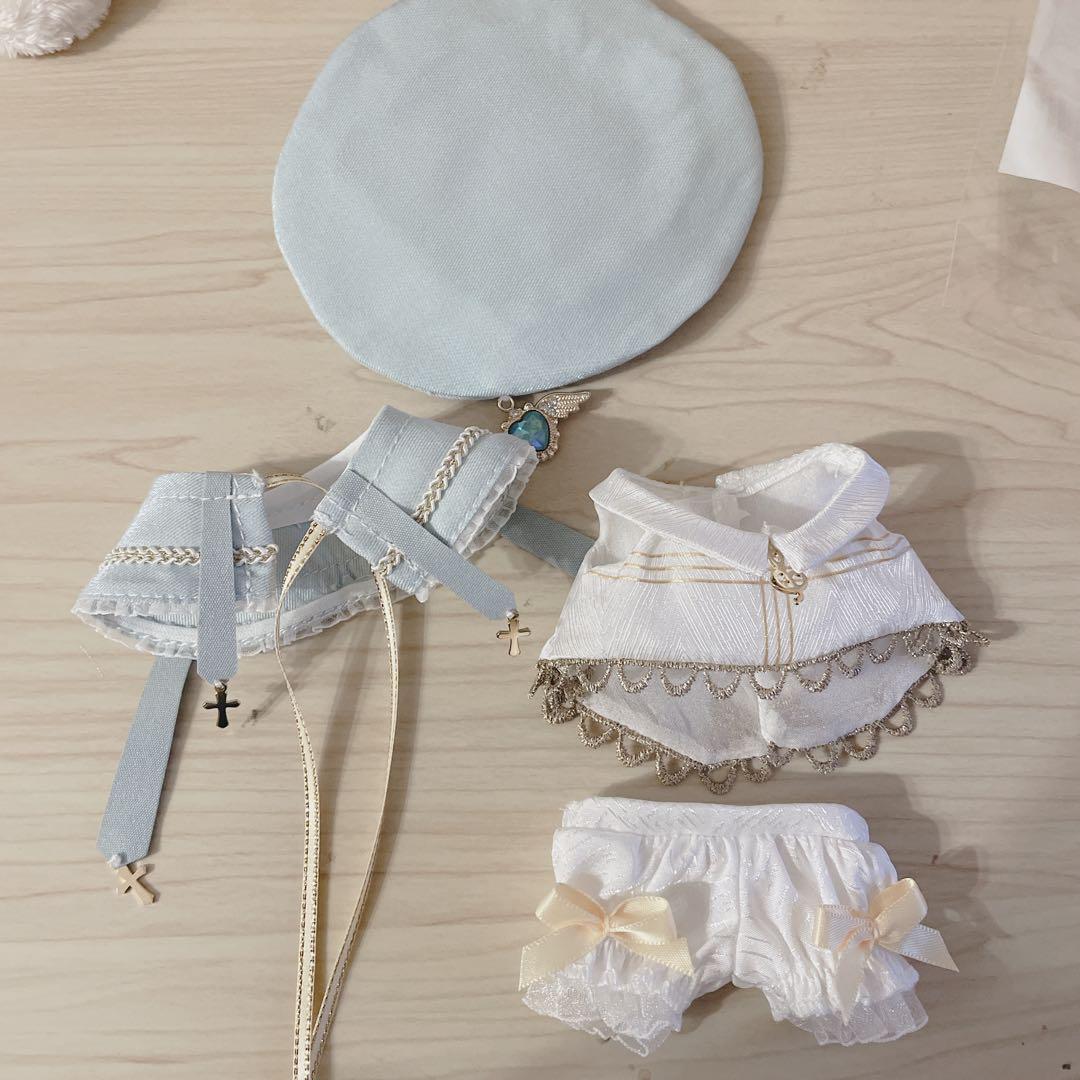 2着セット 10cm 12cm 聖歌隊 ピンク 水色 着せ替え ぬい服 いつぬい