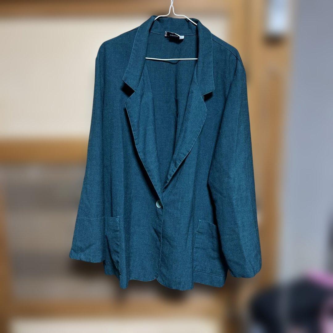 AMANDA BROOK ジャケット ダークグリーン ブレザー　xl