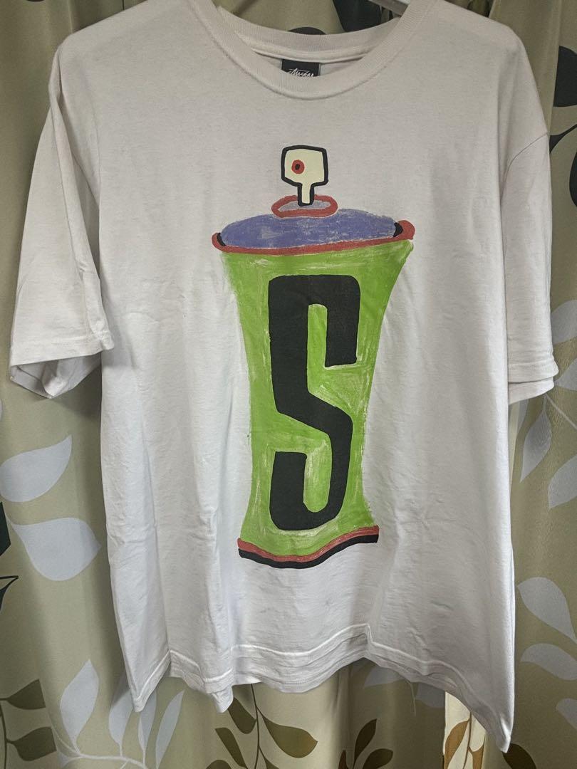 stussy tシャツ　スプレー缶デザイン　90s復刻