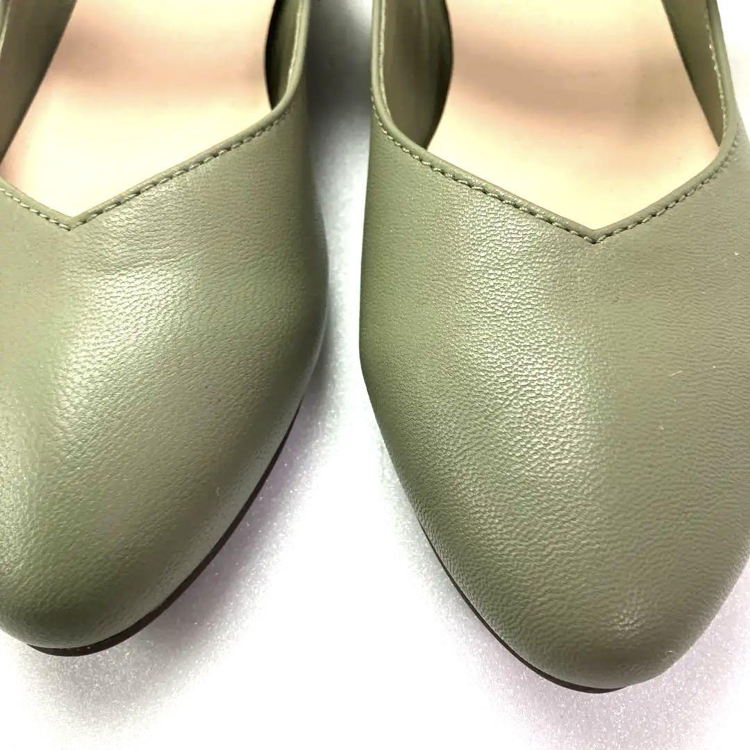 ☆美品☆卑弥呼（ヒミコ）2WAYベルトデザインバブーシュ　22.0㎝　グリーン