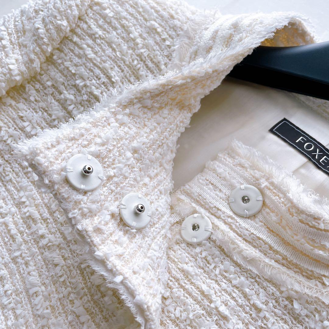 美品♡ FOXEY 掲載 ウール パールボタン ツイード ジャケット フォクシー パールボタンツイードジャケット – BUNNY APARTMENT