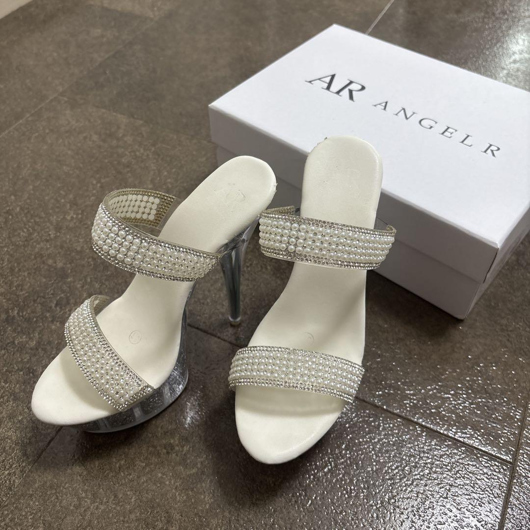 AR ANGEL ホワイト ハイヒール