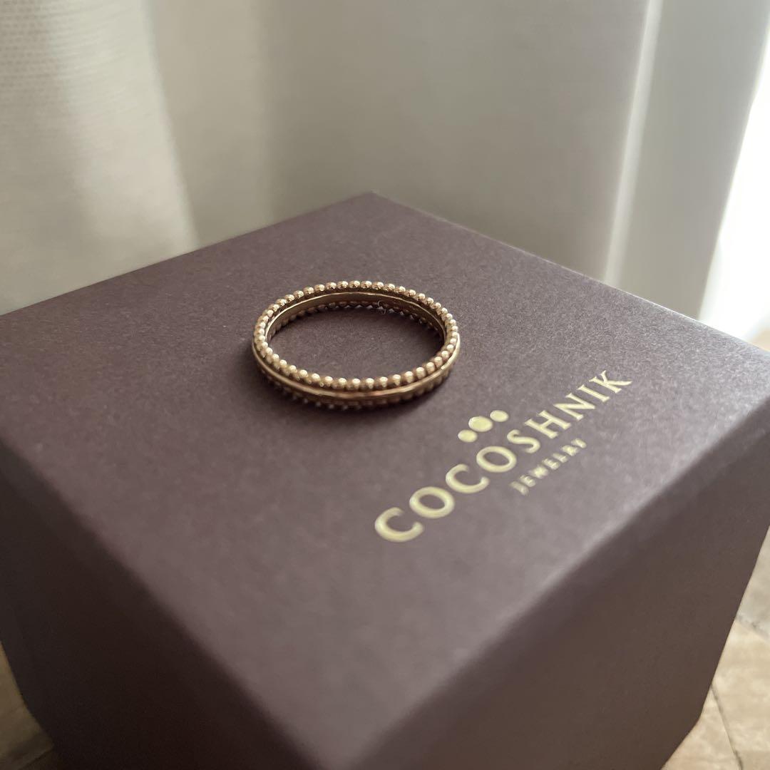 COCOSHNIK K10サイド丸玉リング 12号