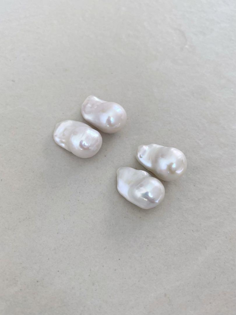 Sランク　oyster baroque pearlearrings ②