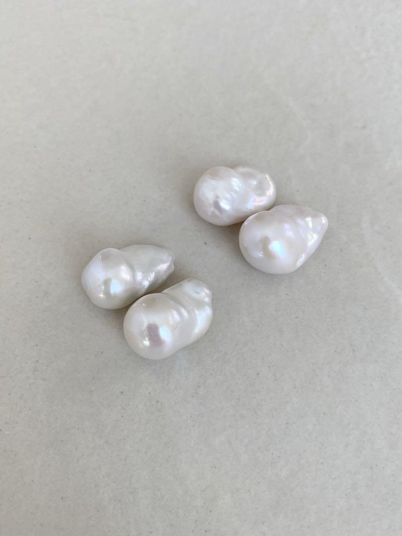 Sランク　oyster baroque pearlearrings ②
