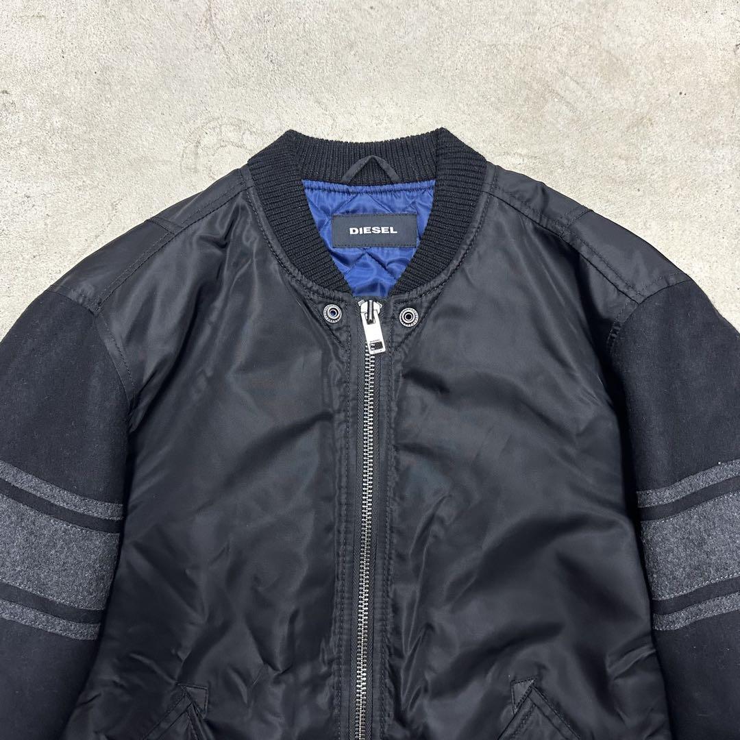 美品 DIESEL ディーゼル MA-1 フライトジャケット 切替素材
