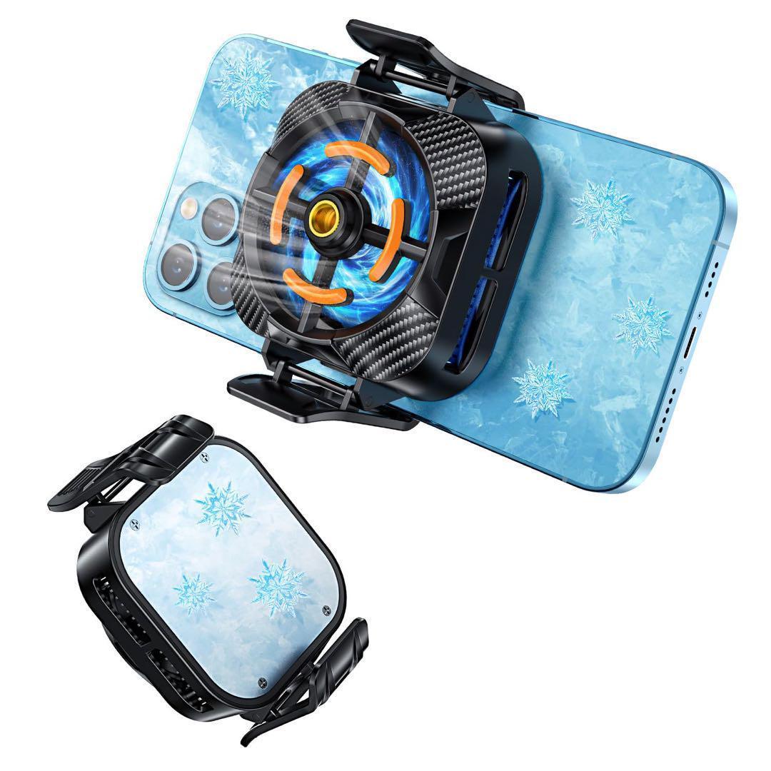 ☘️スマホ冷却ファン☘️ 磁気吸着式 静音 スマホ熱対策 急速冷却 60g