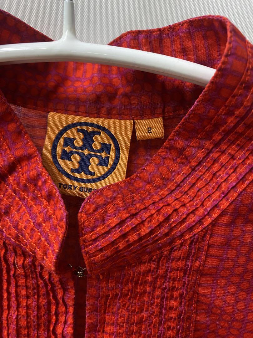 TORY BURCH トリーバーチ チェーンプリントシルクベルテッド