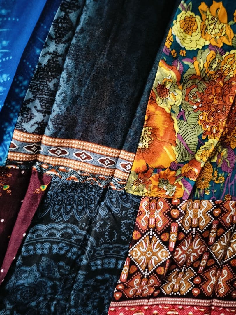 エスニック ロングスカート タイスカート パッチワーク衣類 新品 タイ