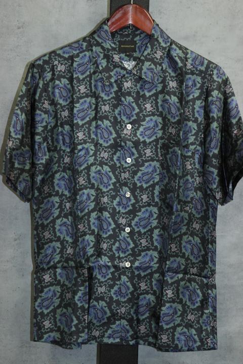割引価格 ペイズリー柄 バナナタイム BANANATIME シルク XS アロハシャツ トップス