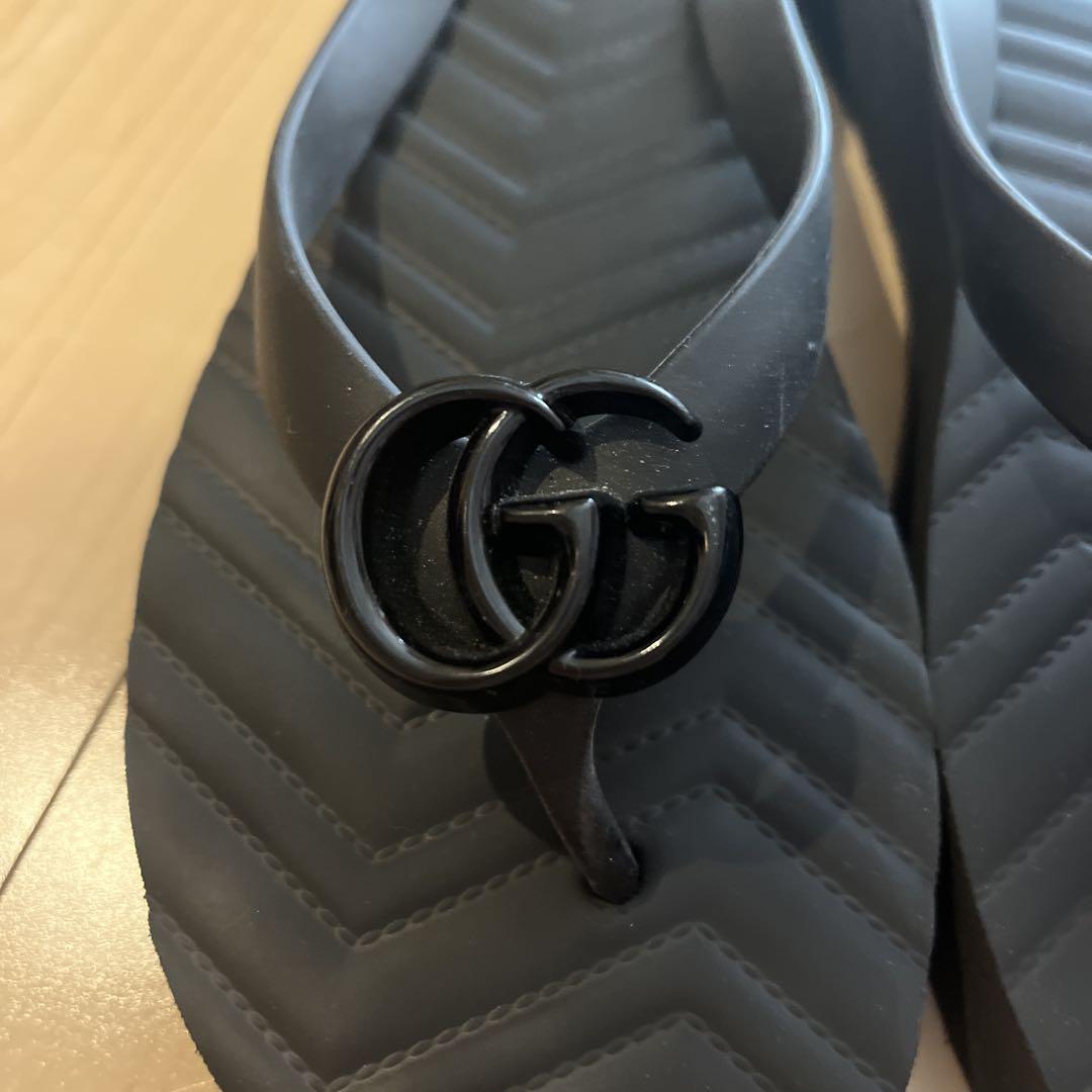セール✨GUCCI ブラックサンダル レディース - メルカリ