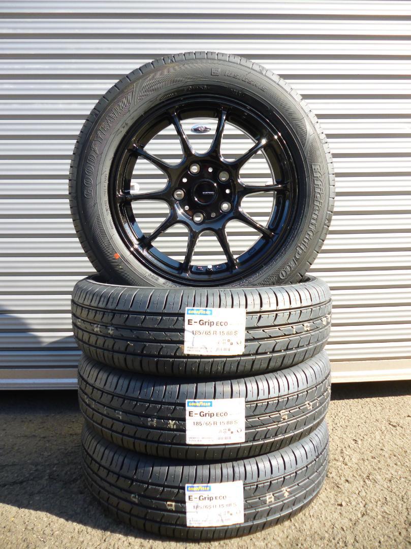 送料込☆グッドイヤーEG01☆185/65R15☆フリードハイブリッド5H