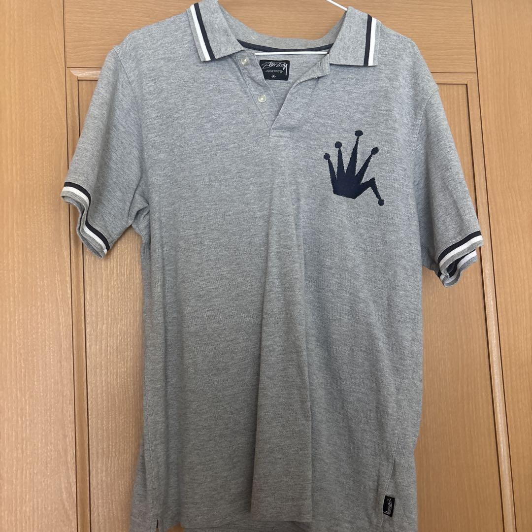 Stussy グレー ポロシャツ Mサイズ Stüssy グレー ポロシャツ Mサイズ - メルカリ