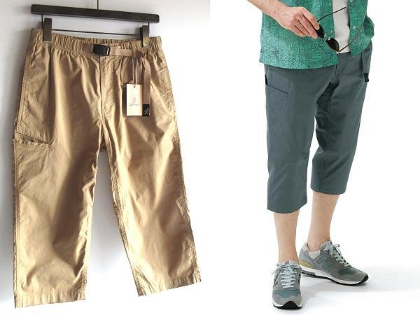 新品 グラミチ 片側サイドポケット ストレッチウェザー ミドルカットパンツ M