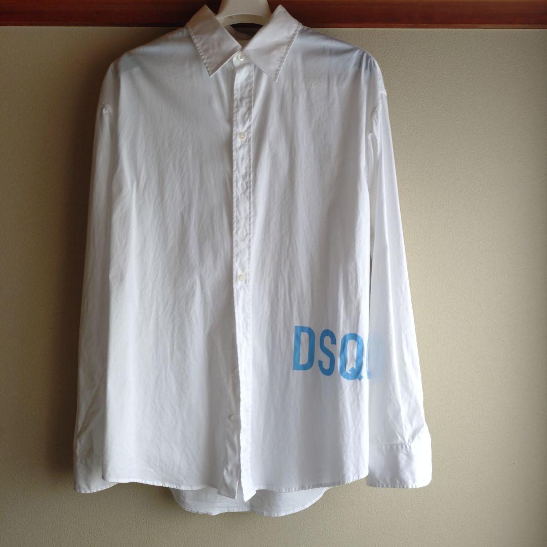 DSQUARED2 ロゴ入り長袖シャツ ホワイト