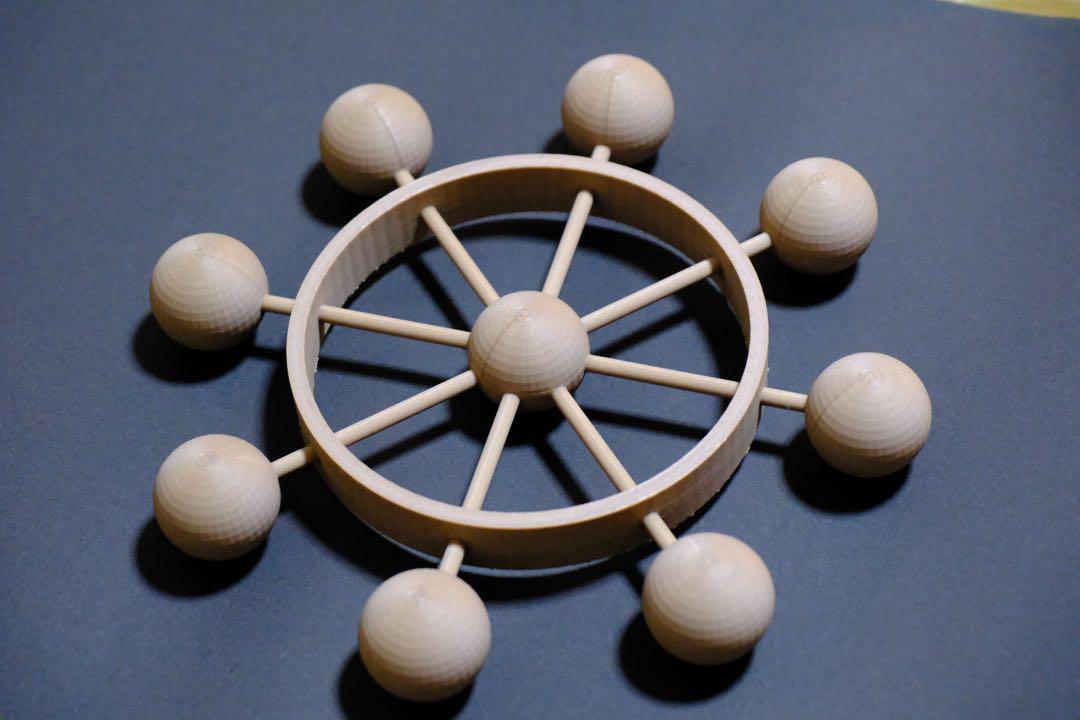 【3Dプリント製】摩虎羅風方陣／木質PLA素材・コスプレ用小道具／呪術廻戦／伏黒