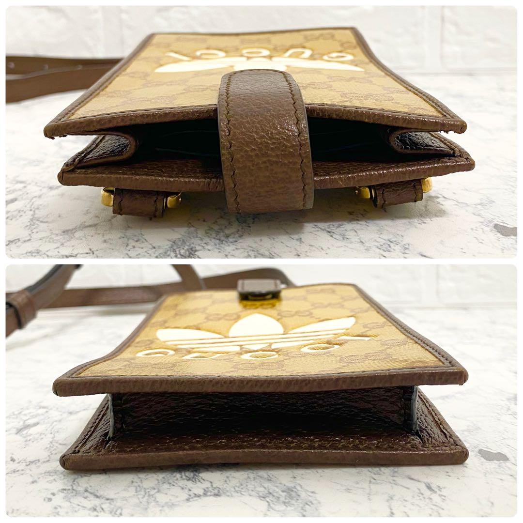 グッチ GUCCI GGクリスタル フォンケース アディダスコラボ ポーチ