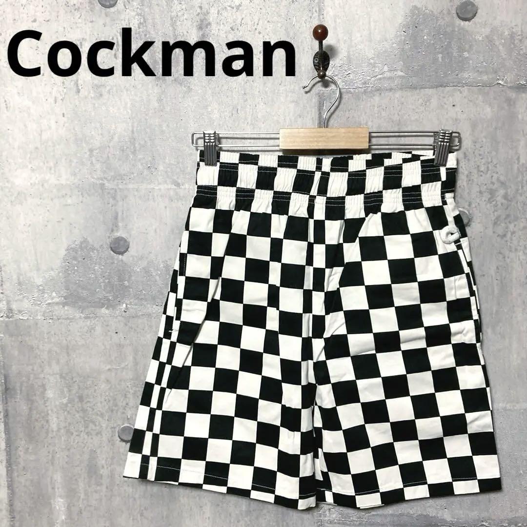 Cockman クックマン メンズ チェッカーフラッグハーフパンツ S