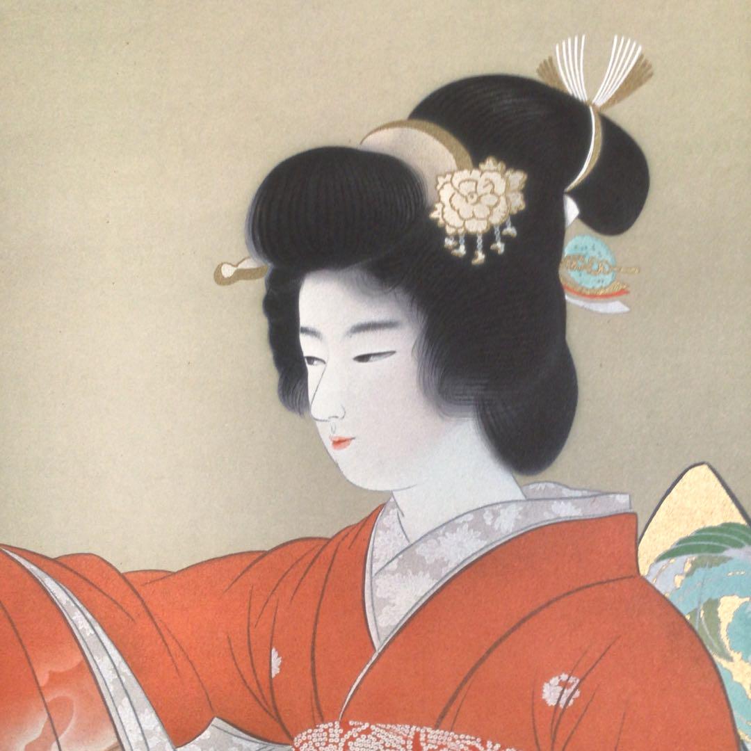 めろんぱん　序の舞　上村松園　掛け軸　複製画 めろんぱん様専用 序の舞 上村松園 掛け軸 複製画 - メルカリ
