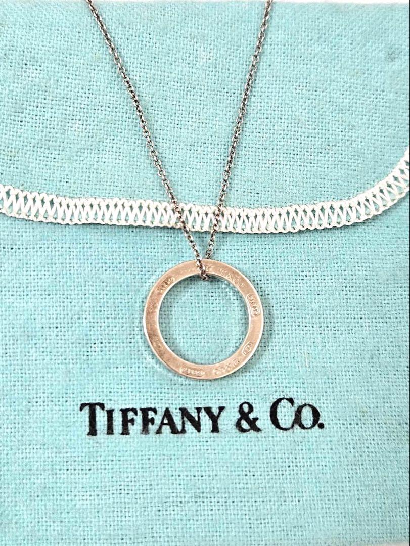 楽天市場】Tiffany&Co. ティファニー ダブルリング ネックレス