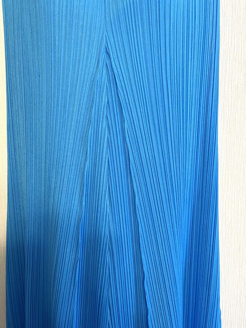 PLEATS PLEASE ISSEY MIYAKEブルーワンピース