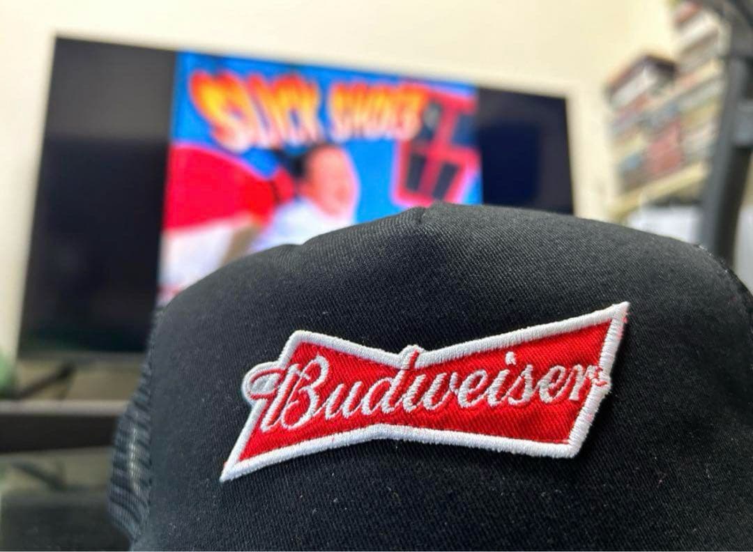 USA企業　Budweiser バドワイザー　BEER メッシュキャップ　黒