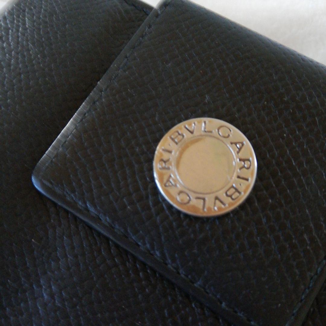 BULGARI ブルガリ 財布 ブラック 二つ折り 財布 小銭入れ
