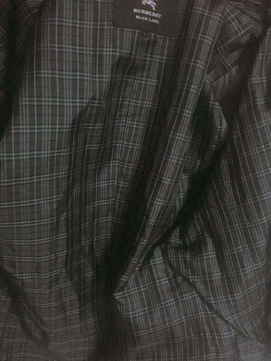 BURBERRY BLACK LABEL（正規品）ステンカラーコート(黒色)
