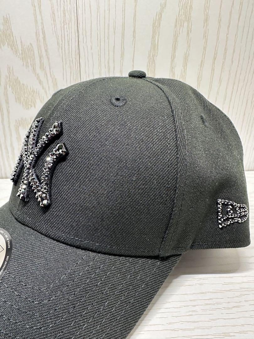 NEWERA グレー newera スワロフスキー ニューエラ デコ