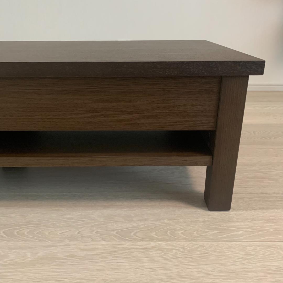 送料込み 無印良品 木製 テレビ台 ローボード ブラウン系