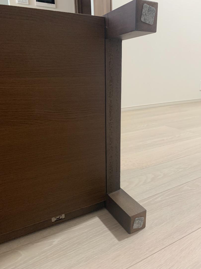 送料込み 無印良品 木製 テレビ台 ローボード ブラウン系