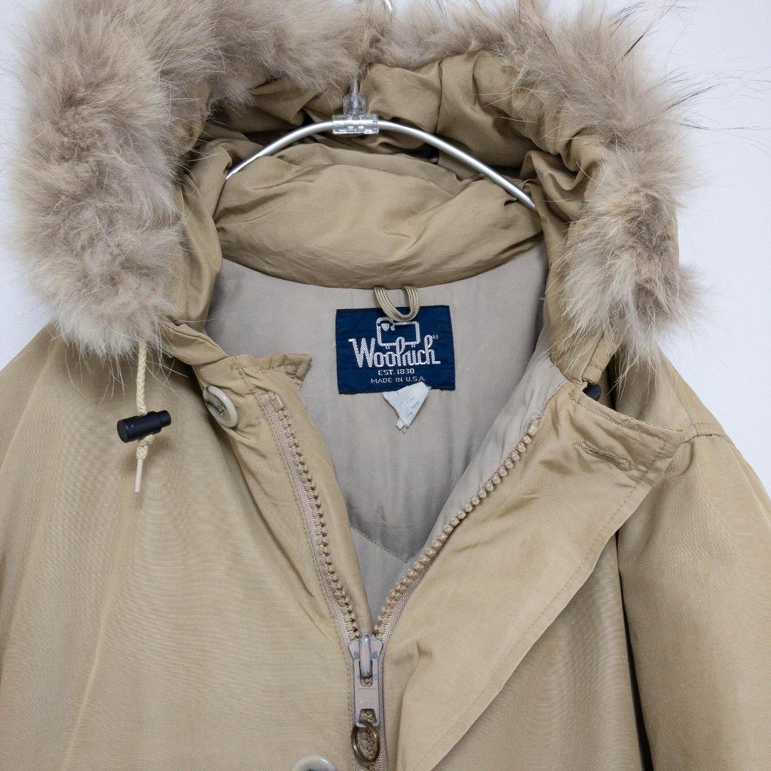 【WOOLRICH 80's】 ダウン ファーフード モッズコート C-2892