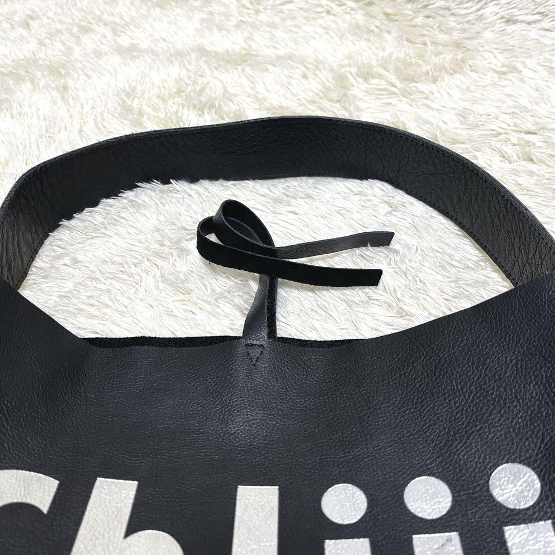 Ch!iiibag チーバッグ　ビッグロゴ　ハンドバッグ　トートバッグ　黒