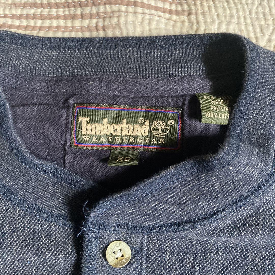 トップス 90s Timberland Henley Neck Shirt