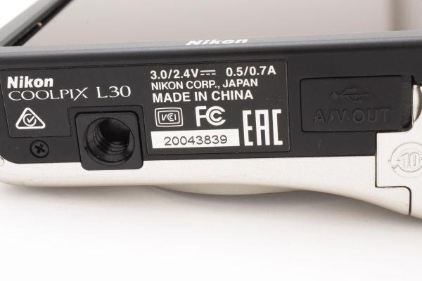☆ 極美品 Nikon COOLPIX L30 防湿庫管理 #M049 ☆ - メルカリ