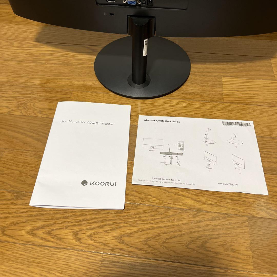 Koorui 24N5C 湾曲ディスプレイモニター 24インチ