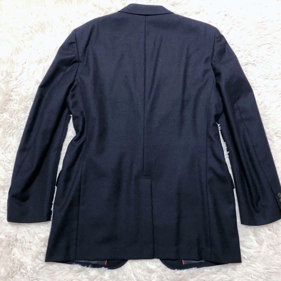 ベンチ 収納付 J-PRESS テーラードジャケット ネイビー 段返り 大きい