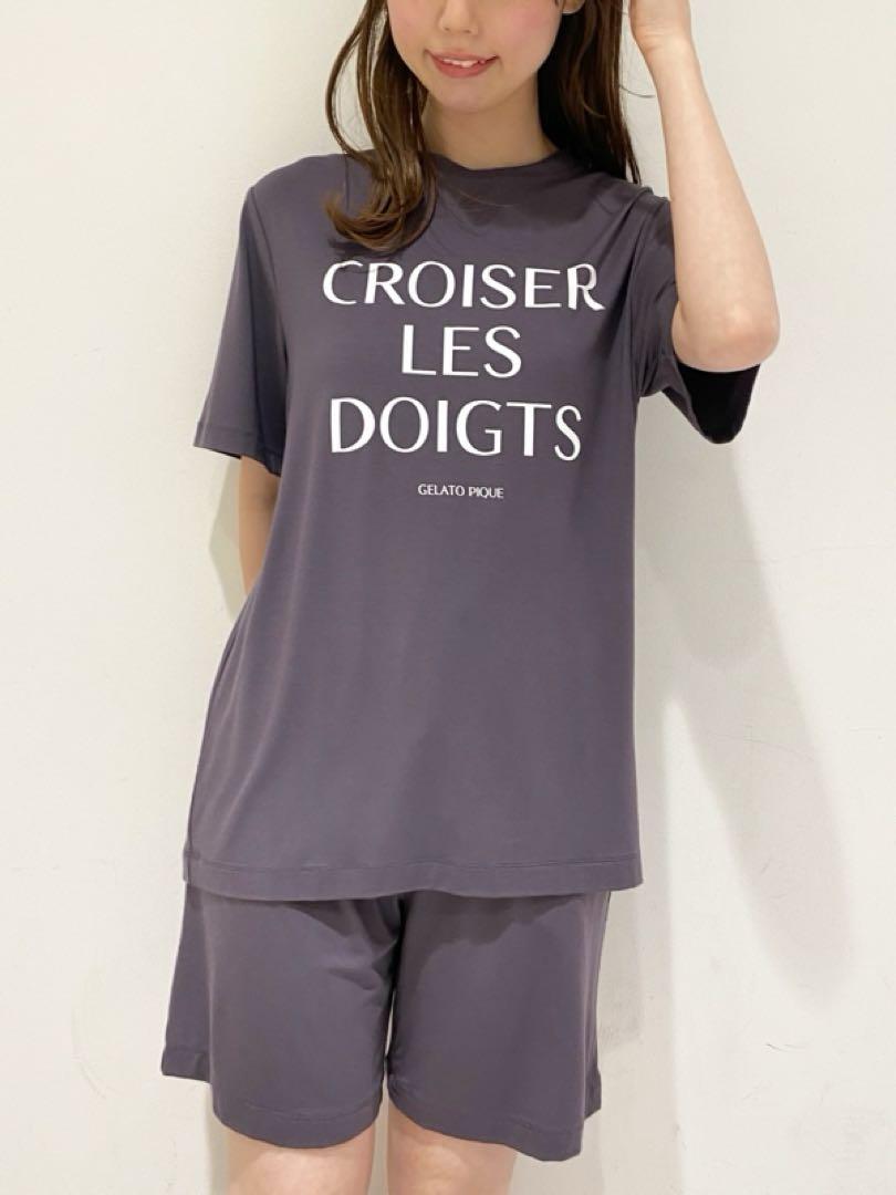 【HOMME】COOLレーヨンロゴTシャツ&ハーフパンツ
