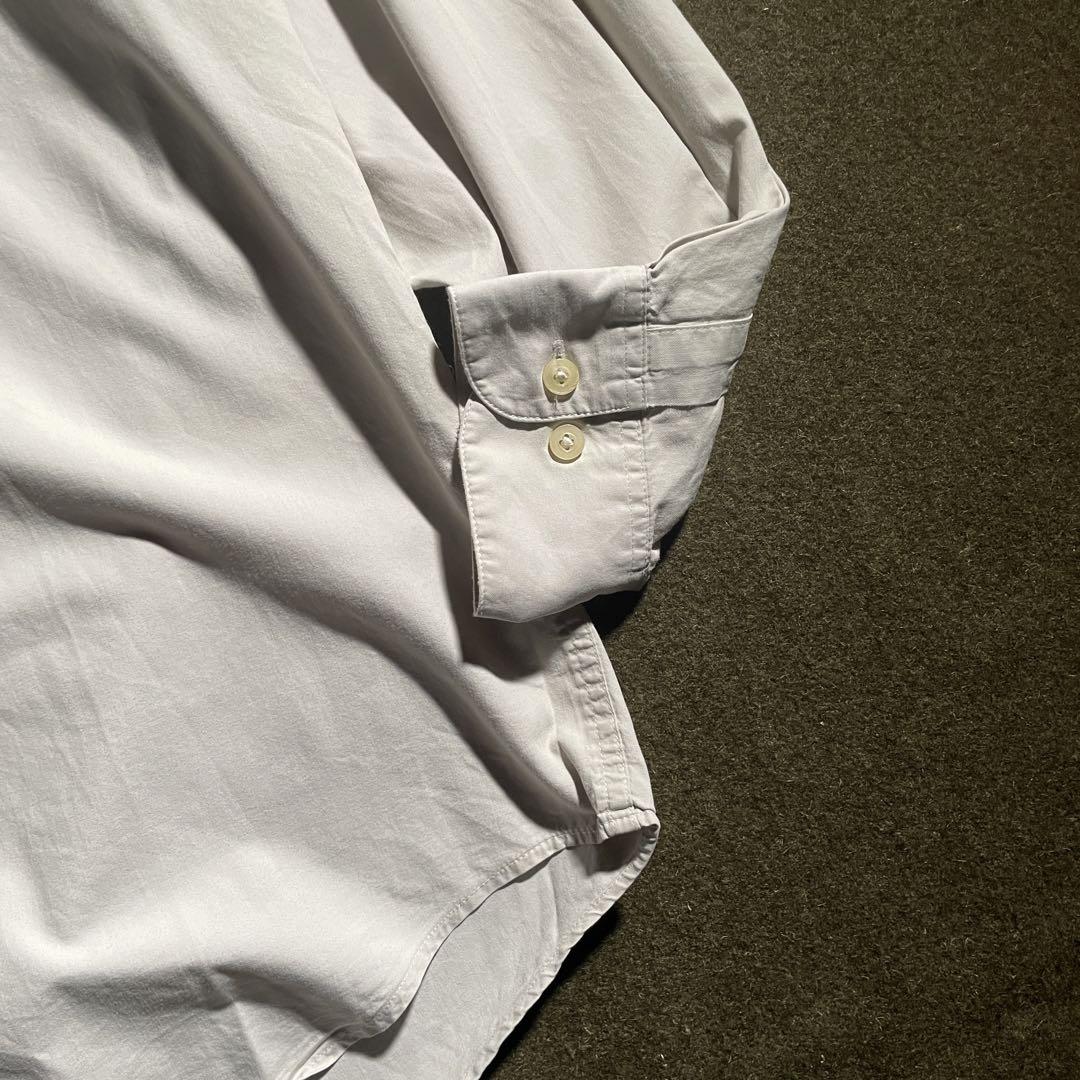 80s- BANANA REPUBLIC 無印　コットン　長袖シャツ　L