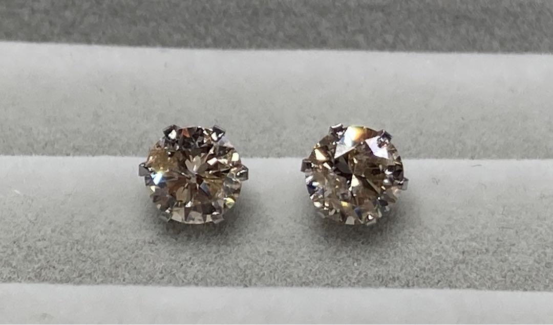 1.00ct ダイヤモンド プラチナ ピアス