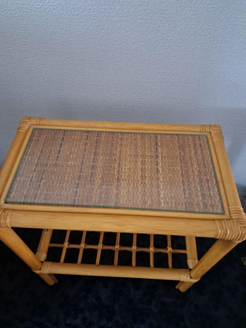 ♡古島家具　藤サイドテーブル♡