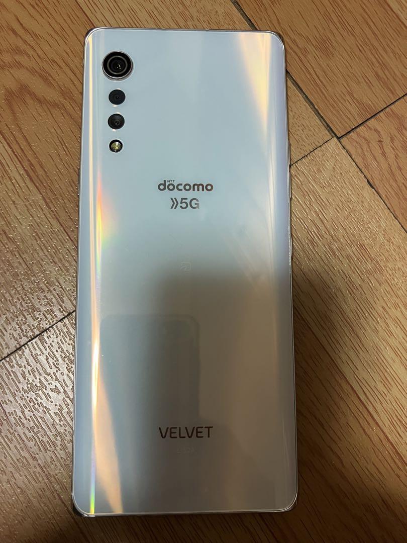 中古美品 LG VELVET L-52A用デュアルスクリーン オーロラグレー