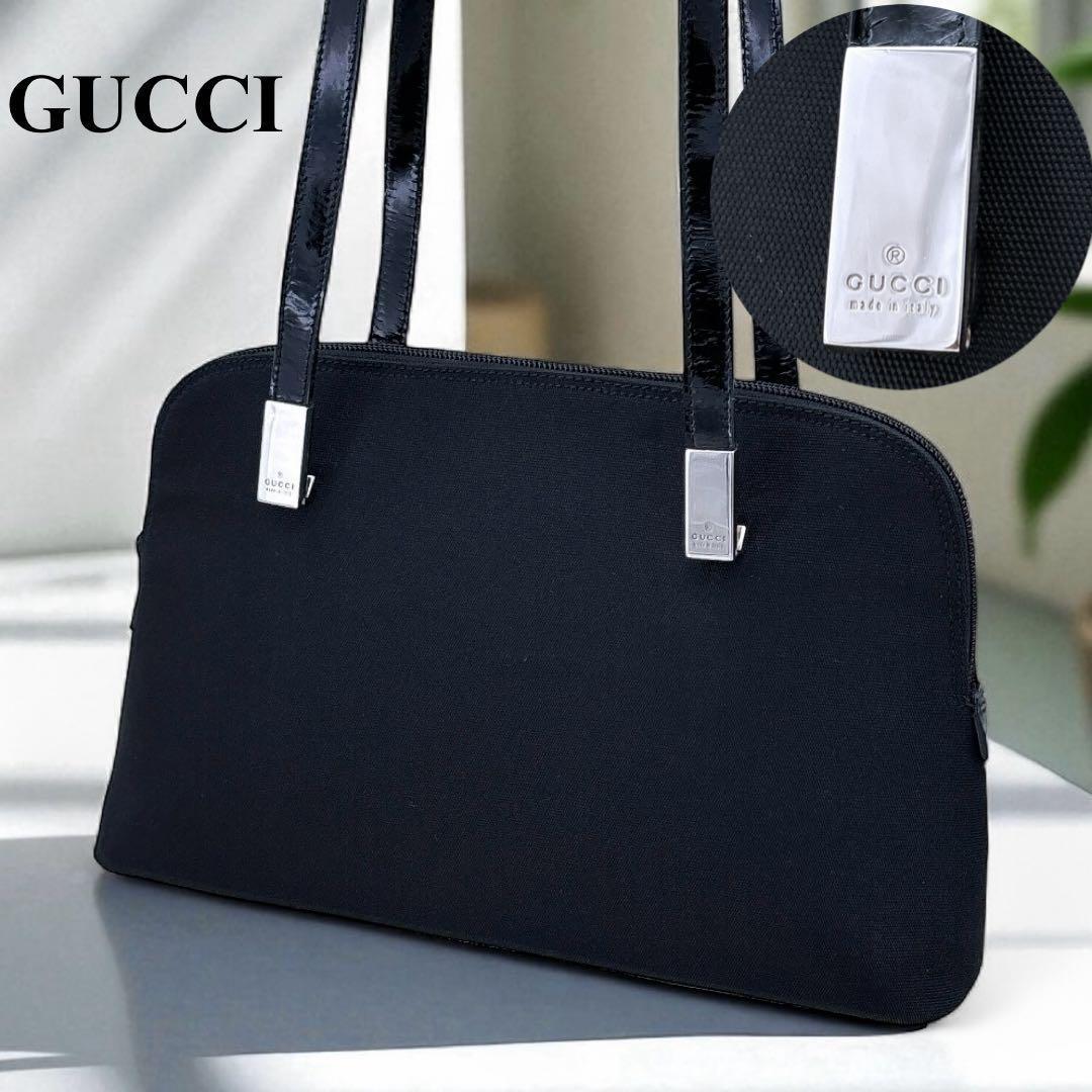 希少グッチ /トートバッグ/ショルダーバッグ/ナイロン/ビジネスバッグ/パテント