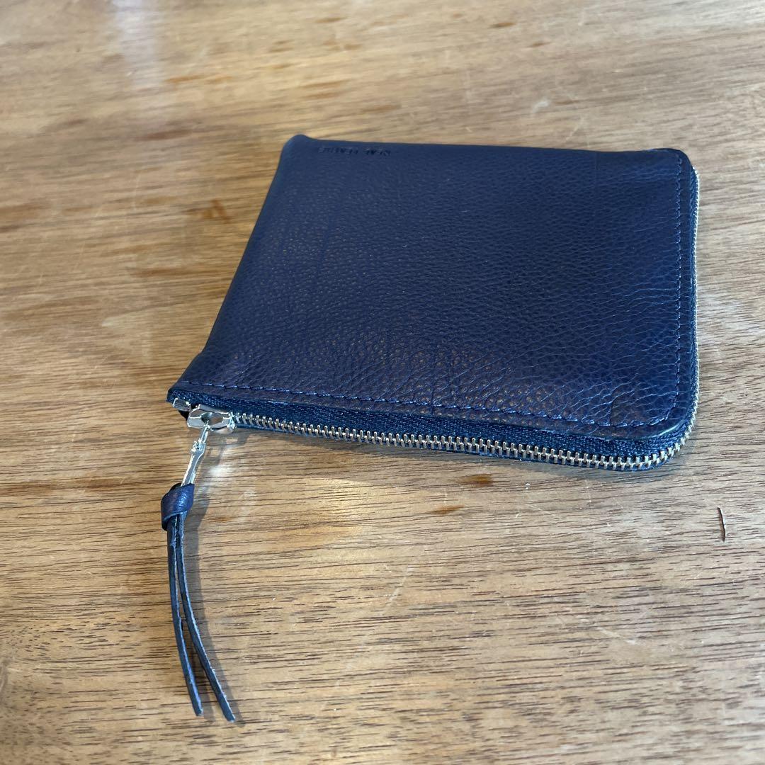 新品 紺 ホワイトハウスコックス S9829 ジップ パース 財布 ウォレット