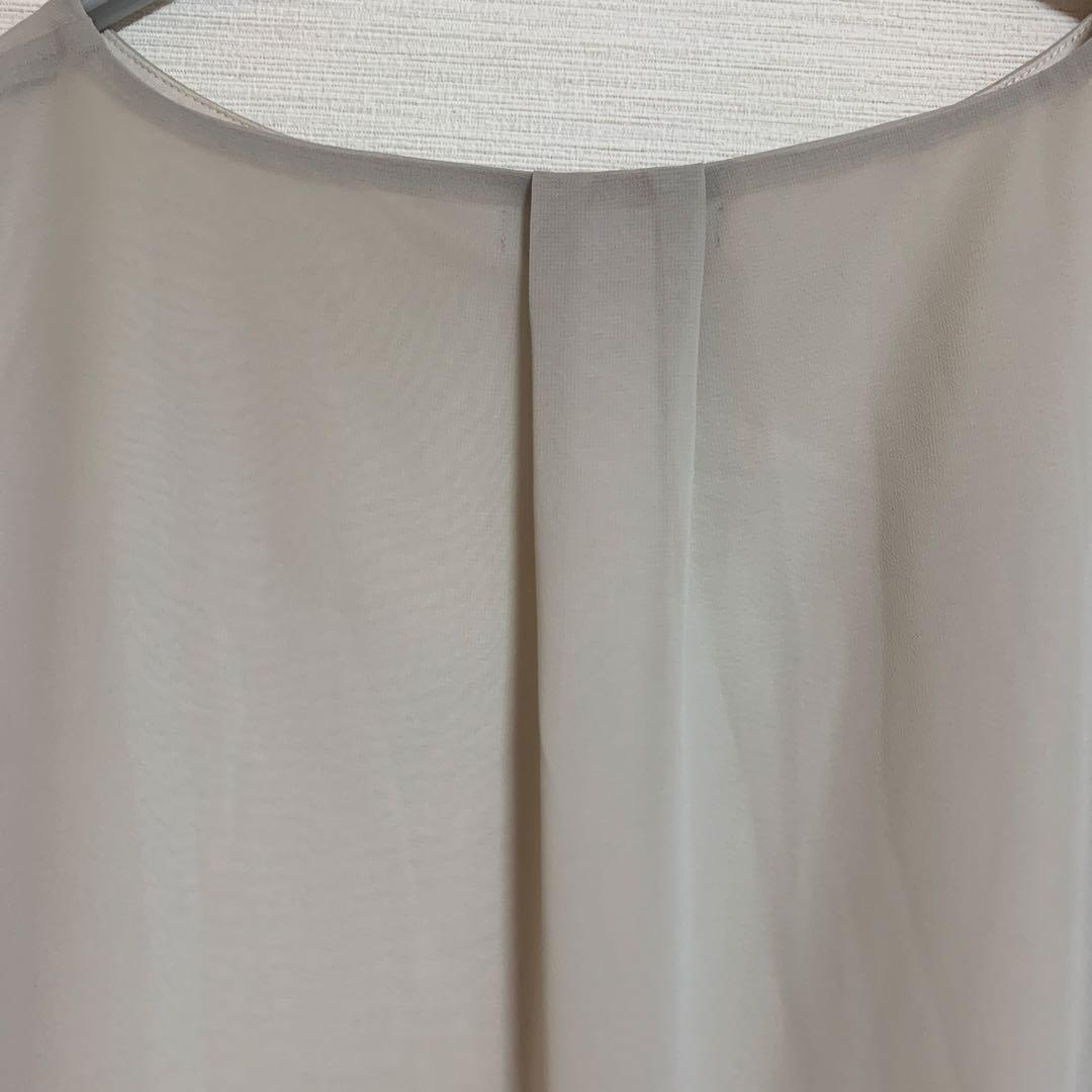 美品✨ アイシービー ICB シアー フレンチスリーブ ブラウス グレー