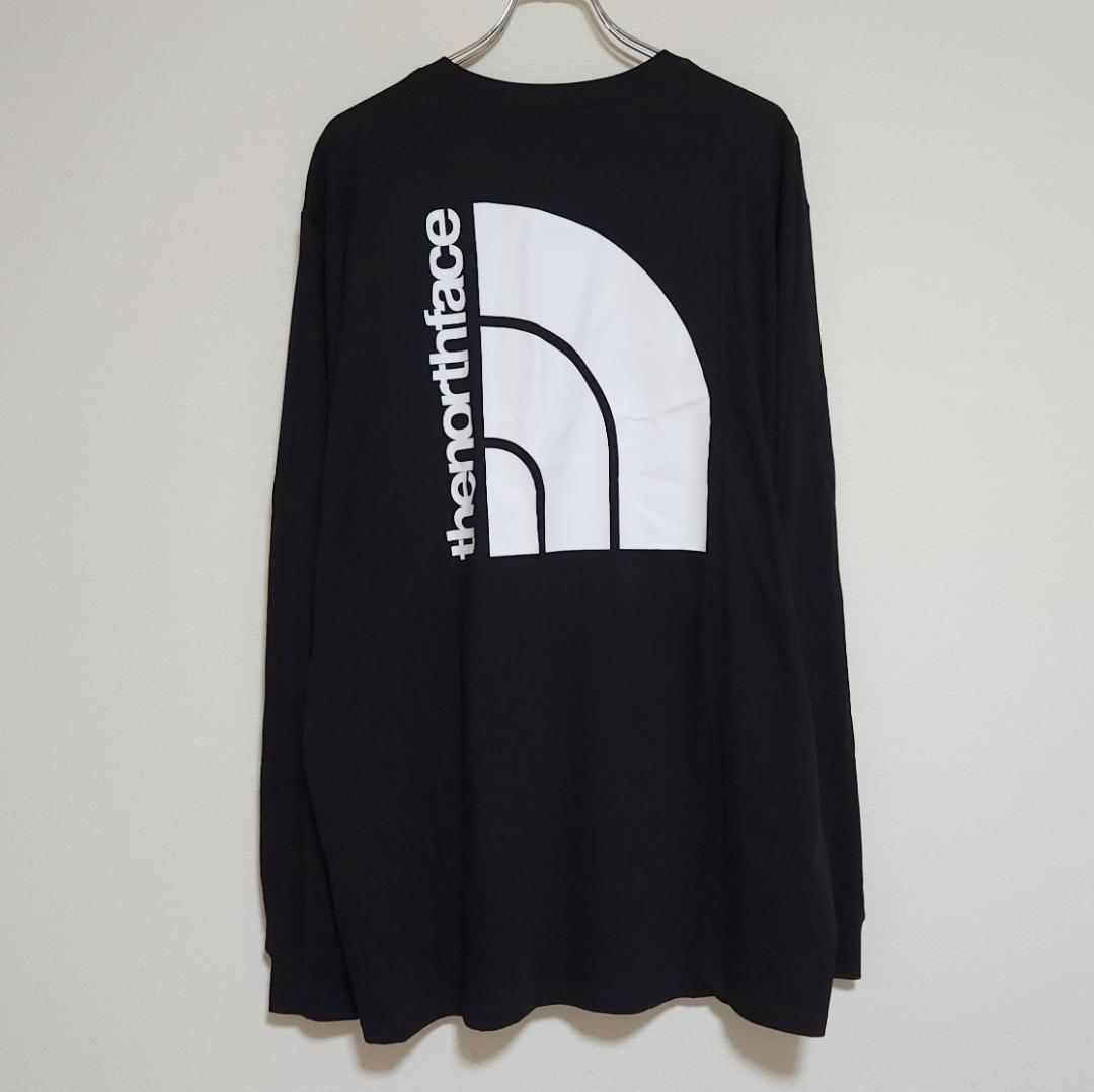 ノースフェイス　長袖Tシャツ　ロンT　XXL相当　ブラック　新品　レア　メンズ