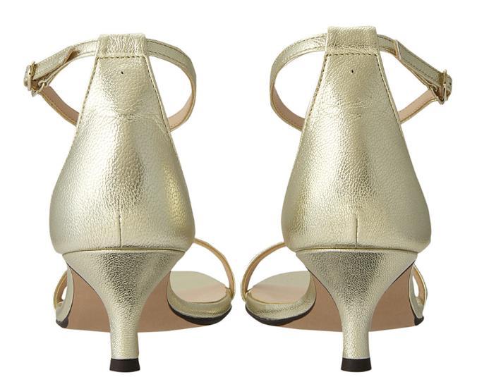 【LOULOU WILLOUGHBY】バーサンダル　ゴールド 22.5cm