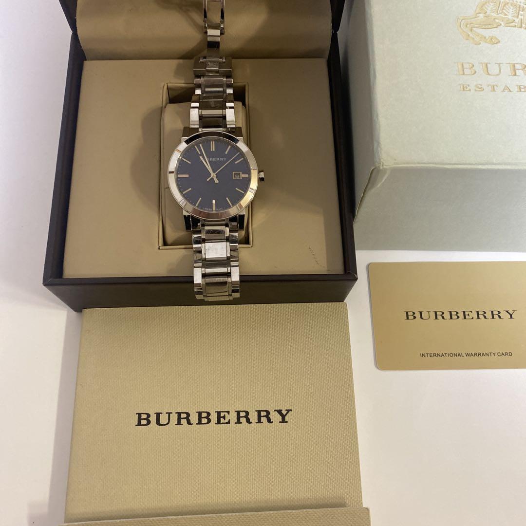 BURBERRY ブルー文字盤 時計