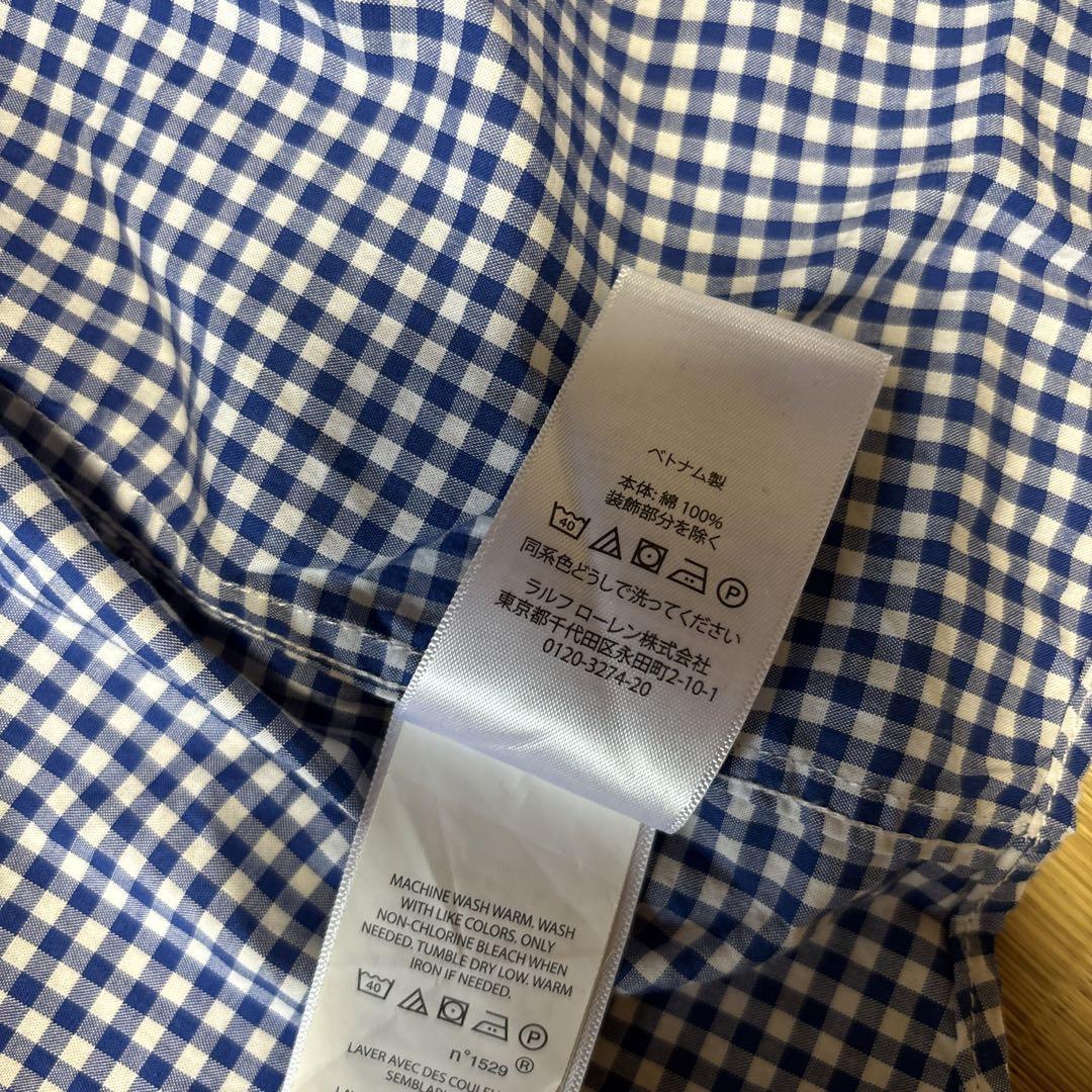 Ralph Lauren ギンガムチェック 長袖シャツ 140 - トップス